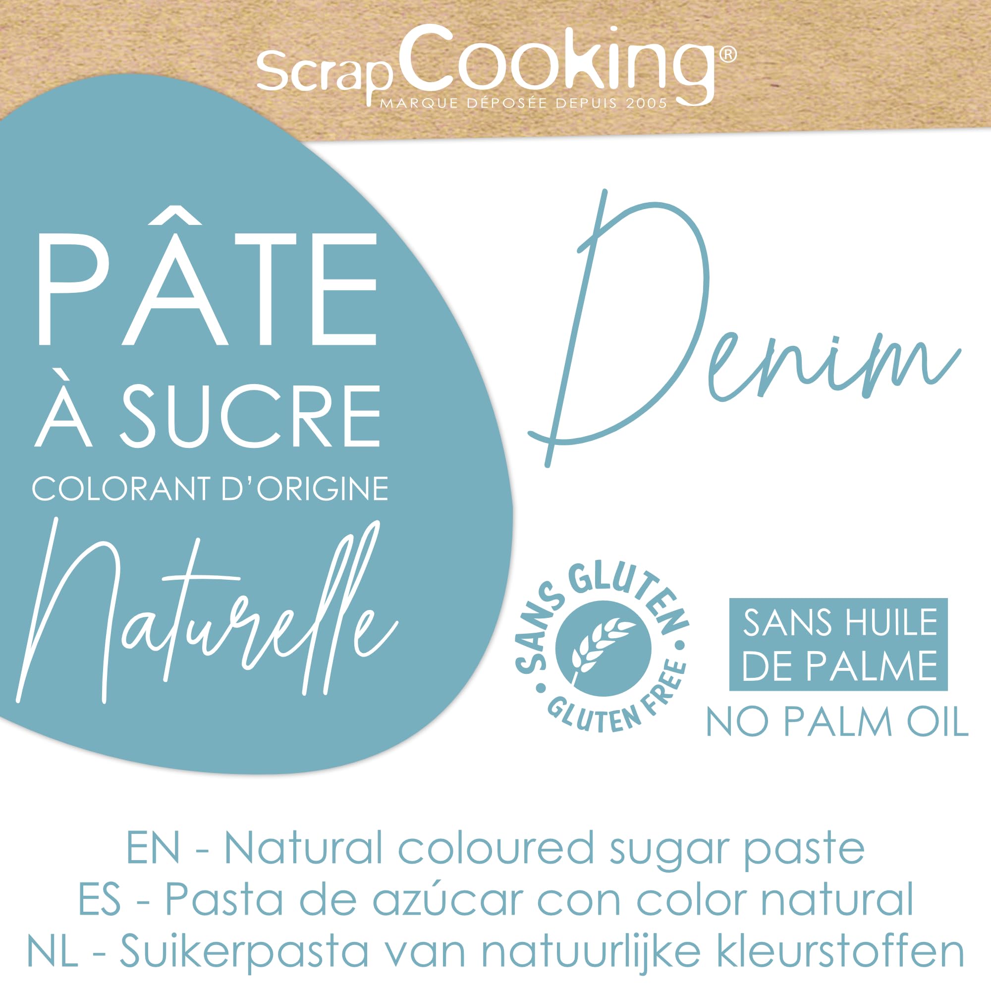 scrapcooking-p-tes-sucre-bleue-denim-250-g image 3