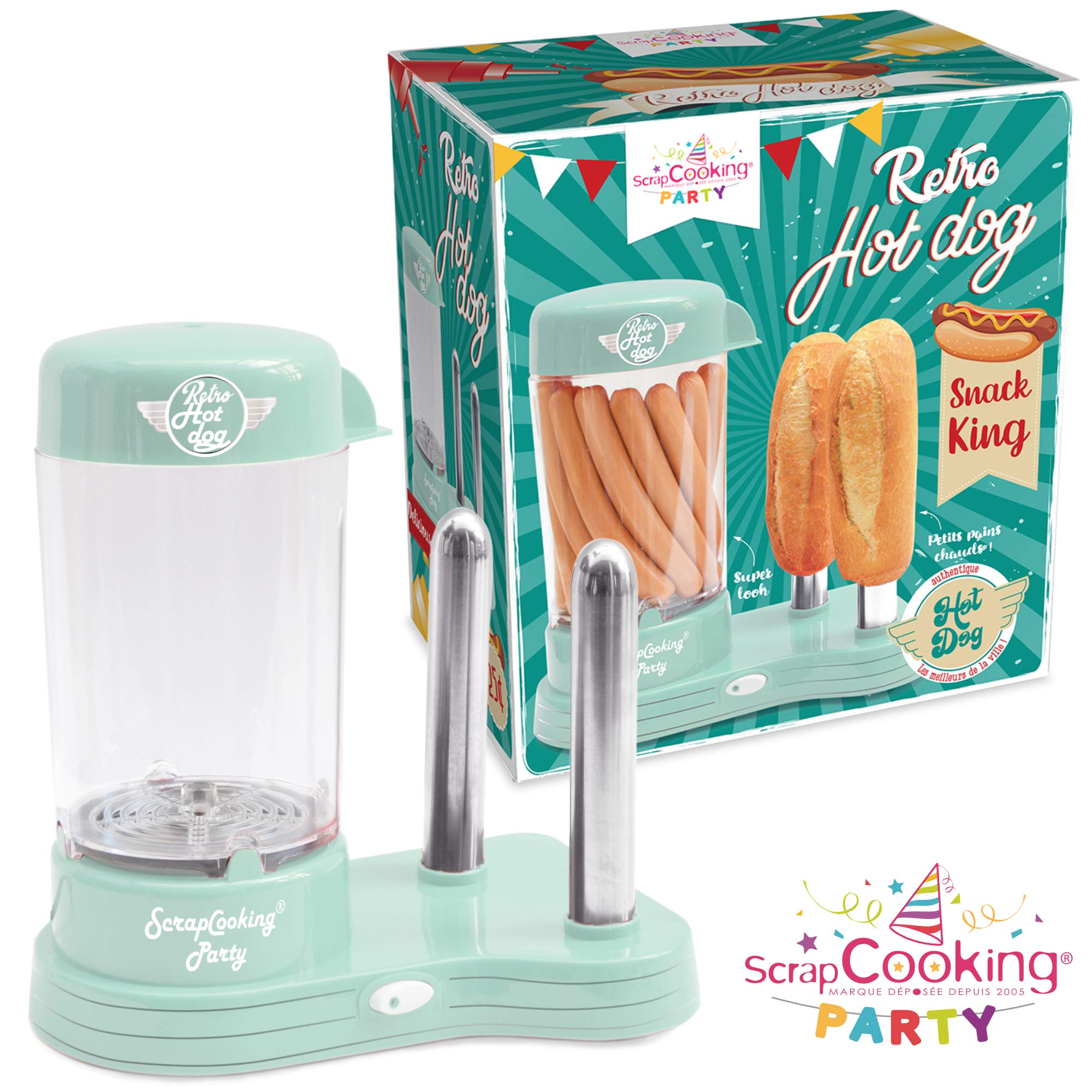 scrapcooking-0601-machine-hot-dog-vert-12-saucisses-r-tro image 2