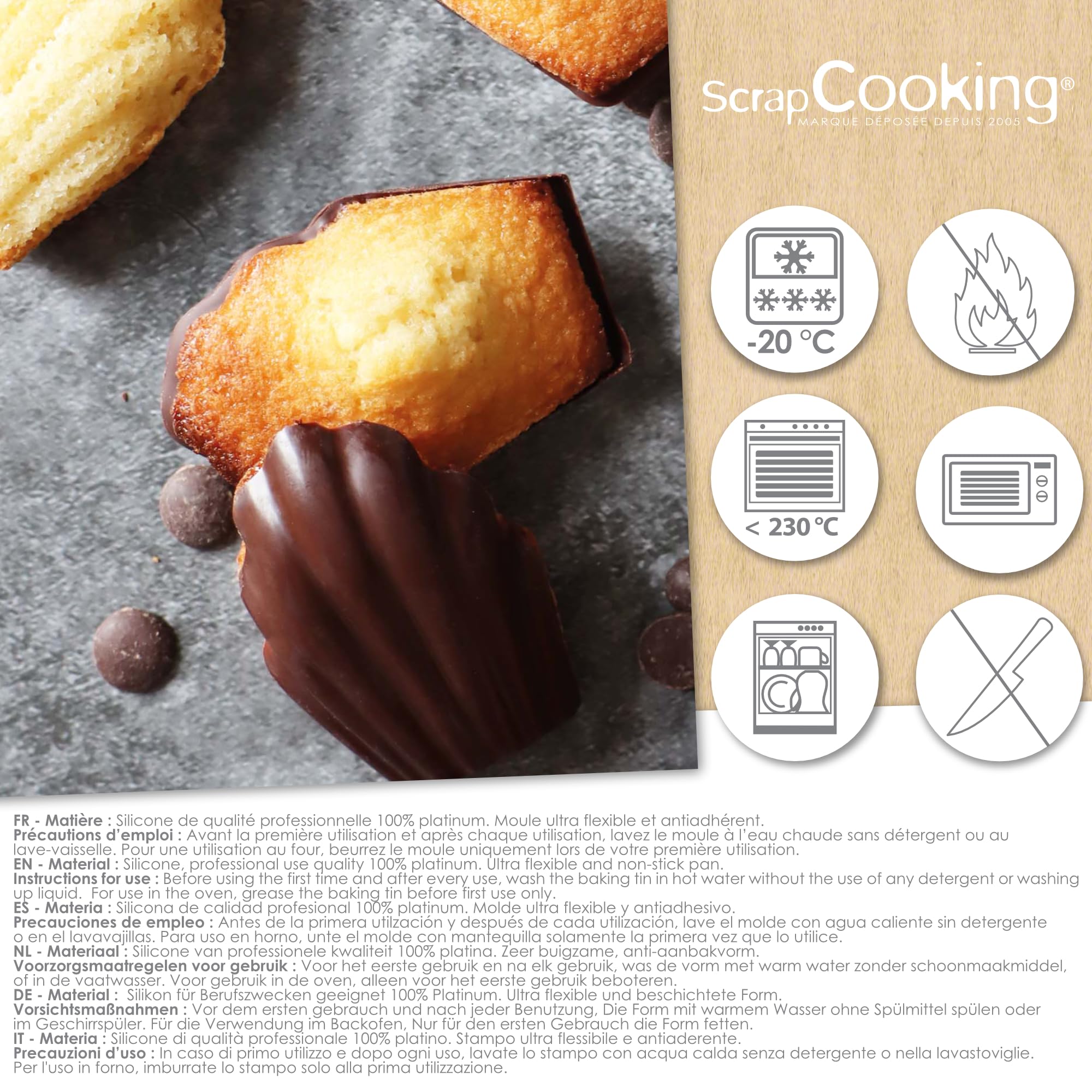 scrapcooking-moules-3115-moule-madeleines-silicone-9-vert image 6