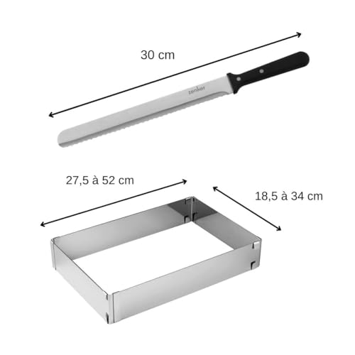zenker-patisserie-9925450-cadre-g-teau-r-glable-inox-couteau image 7