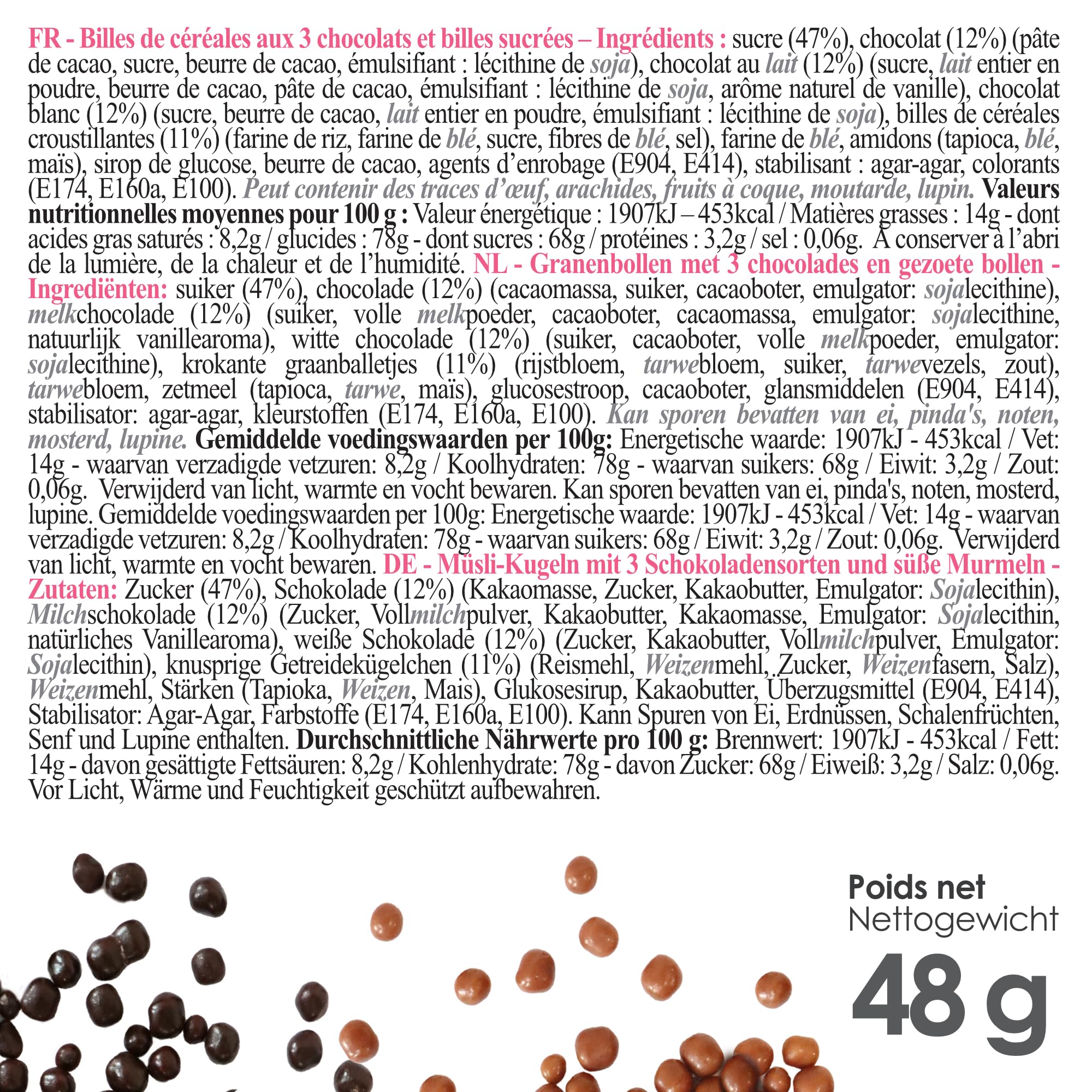 scrapcooking-d-corations-mix-choco-or-7462-billes-48-g image 2