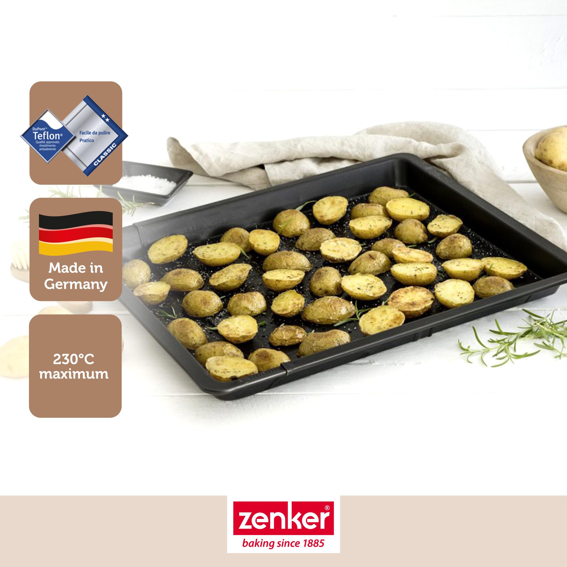 zenker-black-metallic-9926950-lot-2-plaques-four-perfor-es-37-52-cm image 2