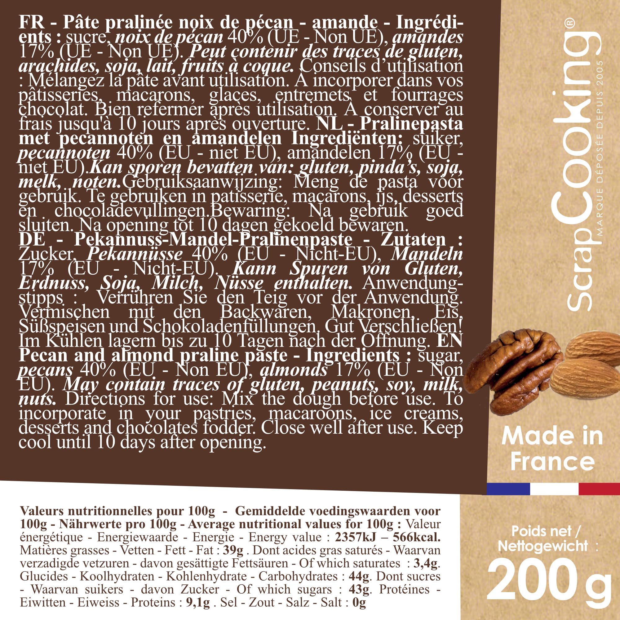 scrapcooking-ingr-dients-p-te-pralin-e-p-can-amandes-200-g-fourrage image 2