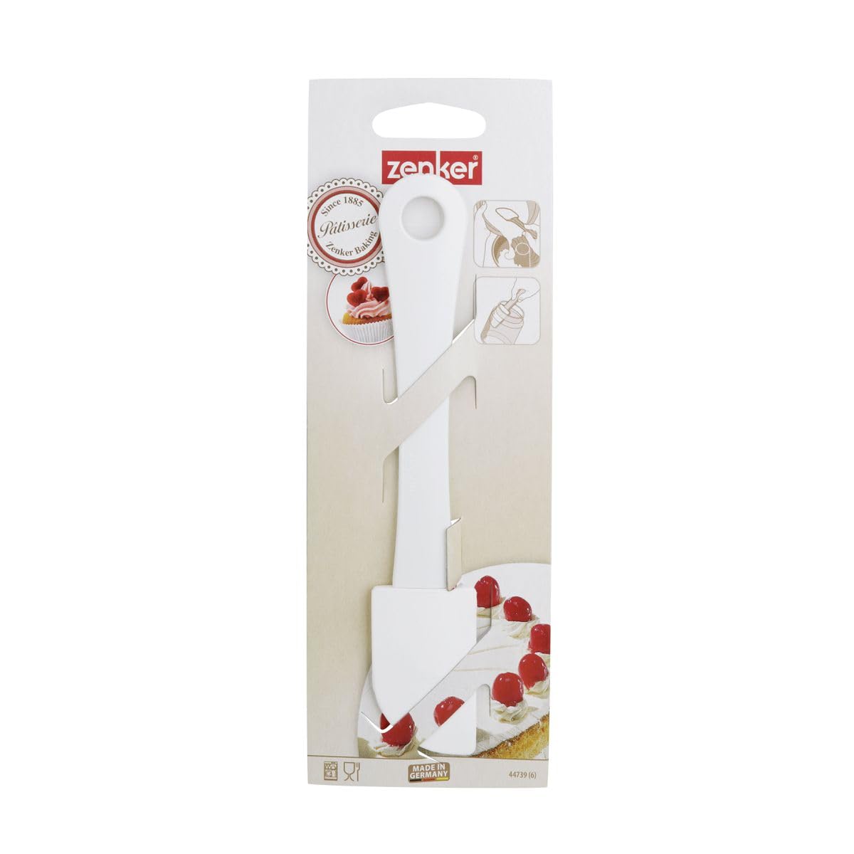 zenker-patisserie-spatule-44739-silicone-blanche-18-5-cm image 5