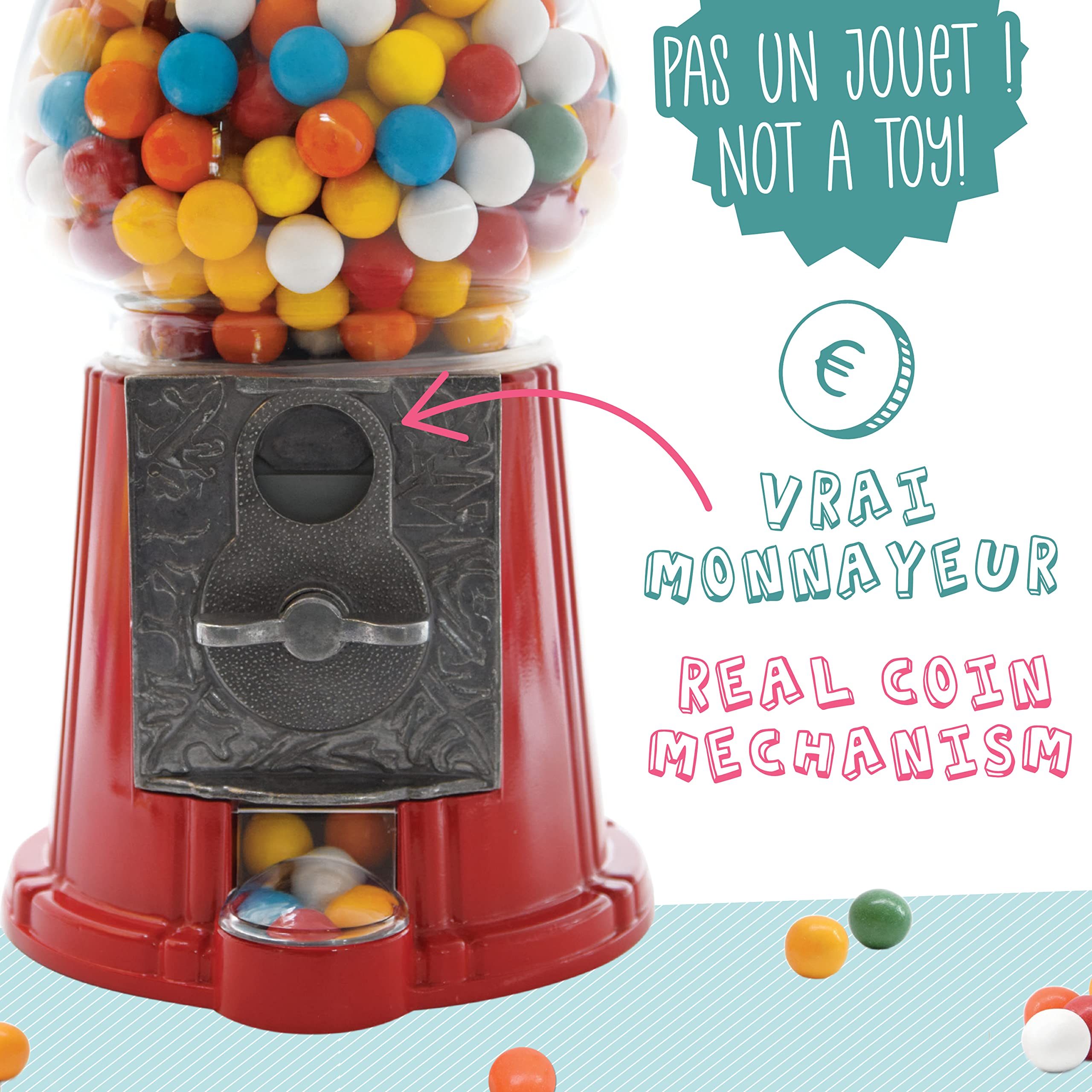 scrapcooking-appareils-distributeur-bonbons-vintage-rouge-monnayeur image 4