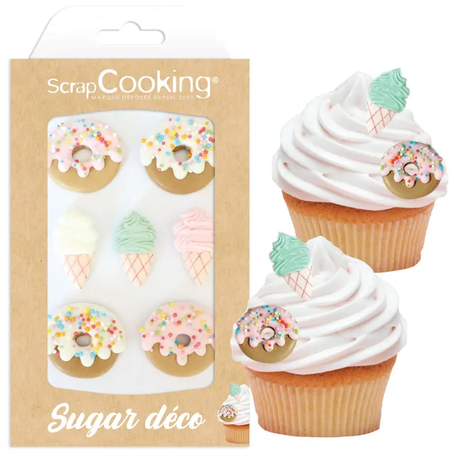 scrapcooking-d-corations-d-cosucres-donuts-glaces-7-pi-ces image 1