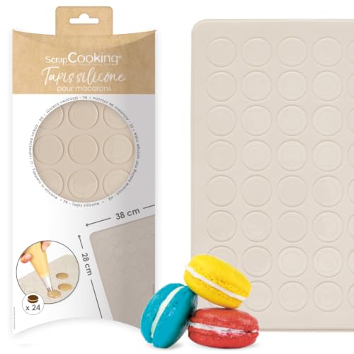 scrapcooking-mat-riel-tapis-macarons-silicone-rose-48-empreintes image 5