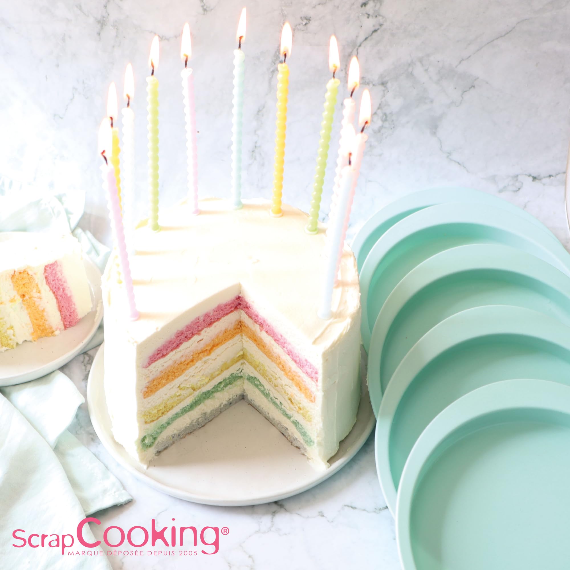 scrapcooking-moules-2065-layer-cake-silicone-15-5-cm-lot-5 image 4
