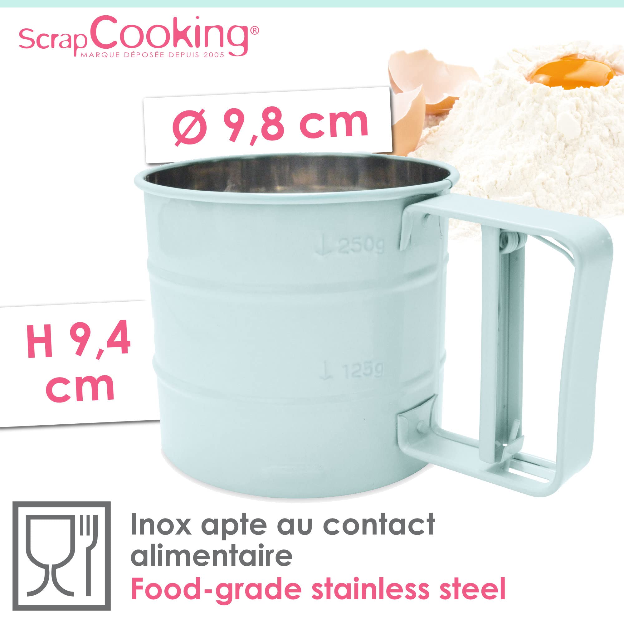 scrapcooking-mat-riel-saupoudreur-tamis-inox-5166-375-g image 3