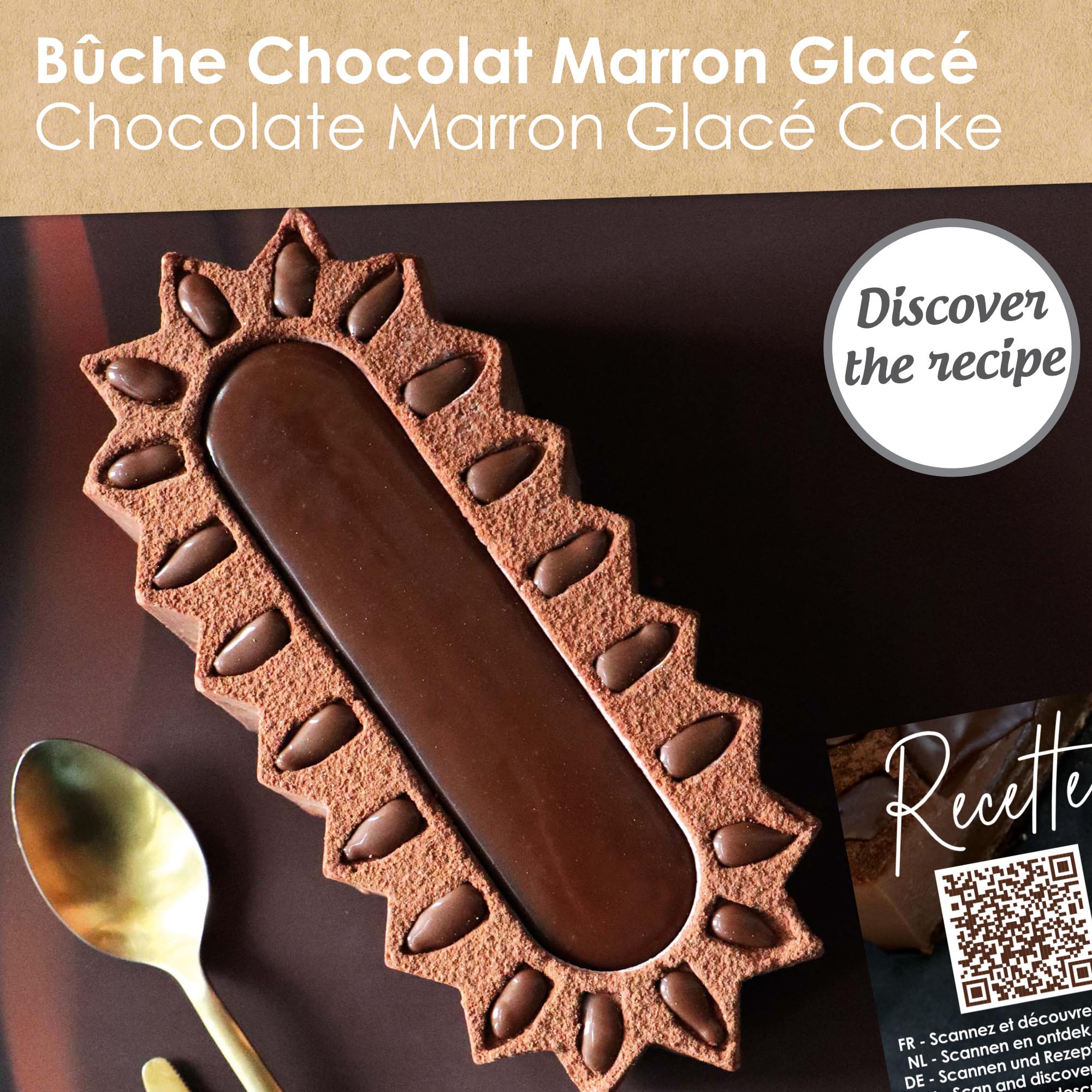 scrapcooking-marquise-2899-moule-silicone-b-che-cake-blanc image 6