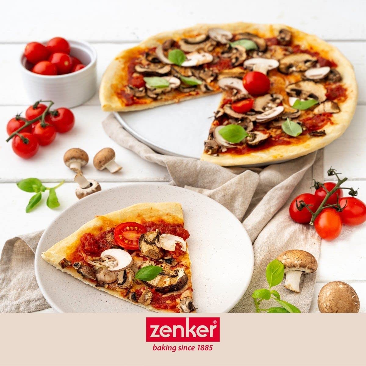 zenker-black-metallic-set-2-plaques-pizza-perfor-e-32-cm-roulette image 2
